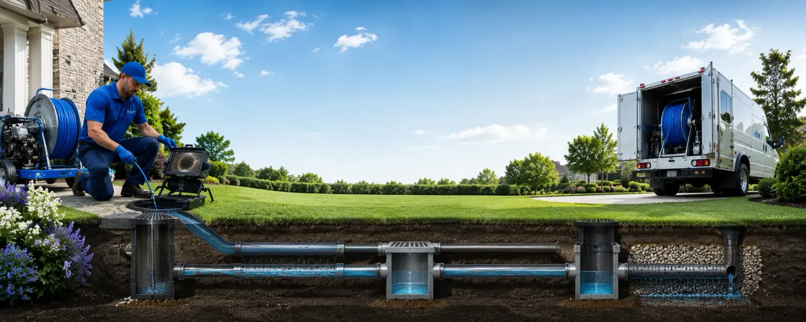 Outdoor drain cleaning information for Pittstown, NJ